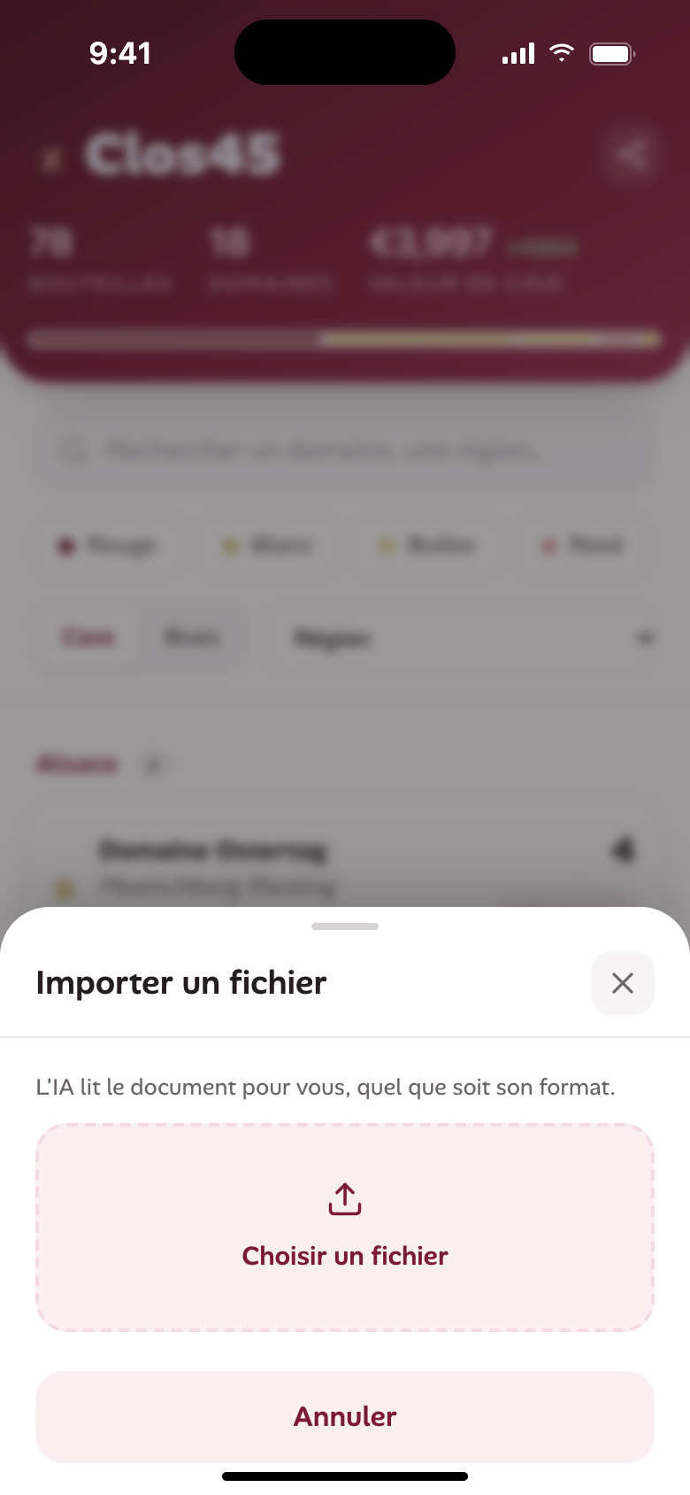 Importer un fichier